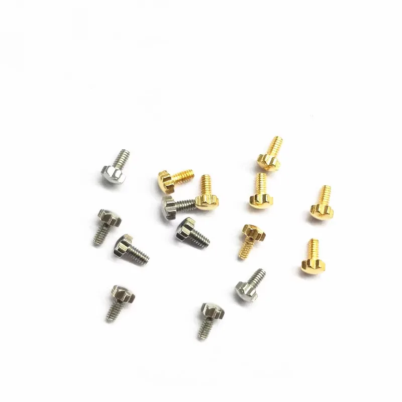 2 Pcs Glasses Screw Accessories Gold Silver Lock Lens Screw Plum Pattern For Cartier Sunglasses Eyeglass Repairs Tool Parts