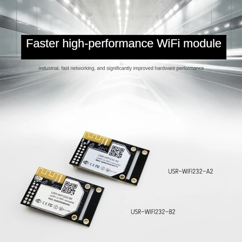 USR-WIFI232-B2 UART إلى وحدات Wifi/Ethernet المدمجة TTL المسلسل إلى وحدة Wifi تدعم Modbus RTU إلى Modbus TCP سهلة التركيب