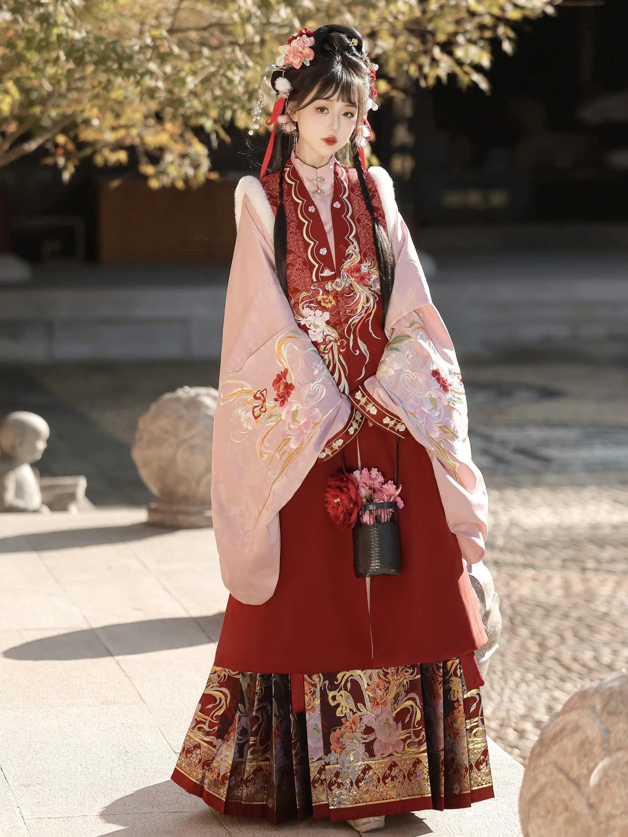 

Original Ming Dynas Sle New Year Ceremony Clothes Wedding Gown Svel Ma Face Quilted Outerwear Winter Season Hanfu