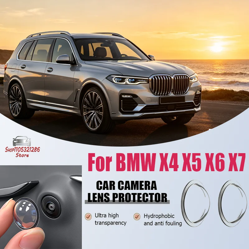 For BMW X4 X5 X6 X7 Car Camera Protective Cover,Lens Cover Specific,Car Mounted 360 Reverse Camera Protective Cover,Univer