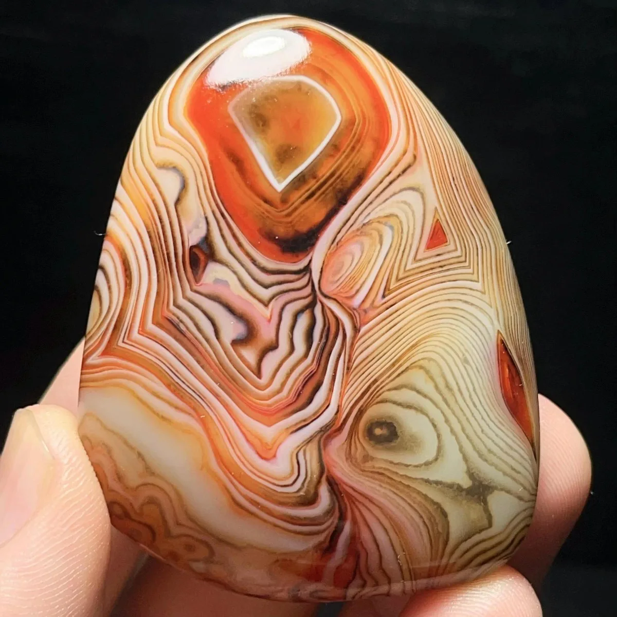Large Banded Agate Desert Treasure, Pocket Stone, Polished Tumbled, Terrarium Decor, Natural Stone, Crystal Collection