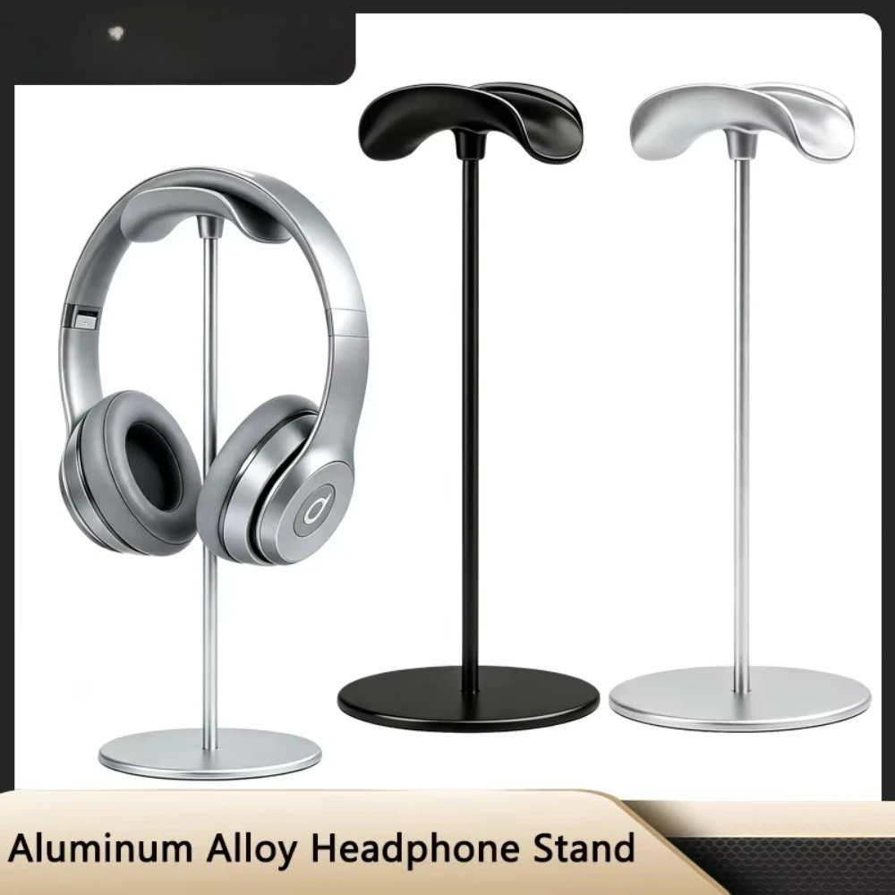 Metal Alloy Headphone Stand for Airpods Max Beats Bose Over‑Ear Headsets Non-Slip Detachable Desk Gaming Headset Holder