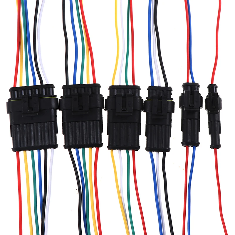 Image of 1/2/3/4/5/6Pin Weiblich Männlich Wasserdichte Elektrische Kabel Auto Stecker Auto Stecker