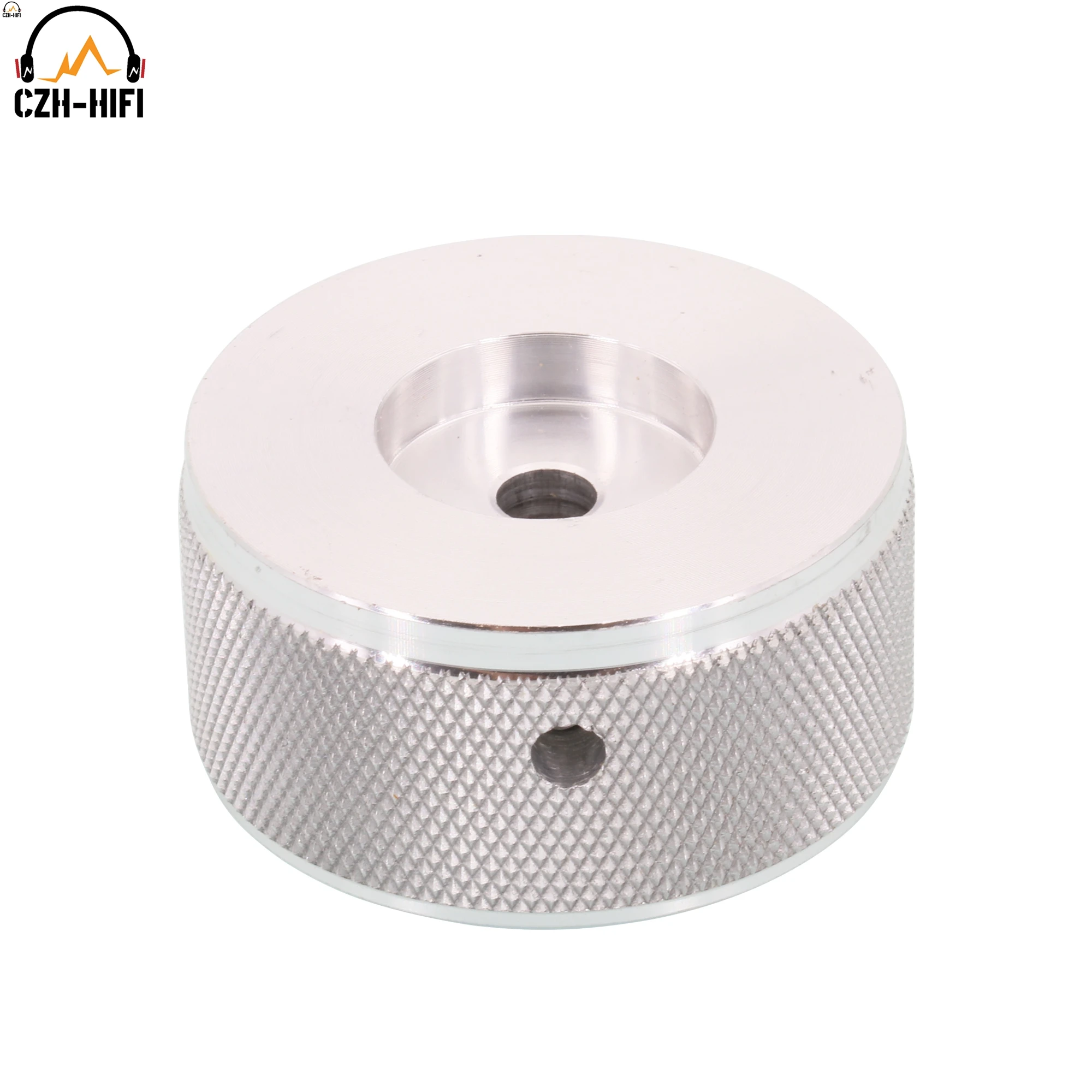 1pc 38mm 44mm CNC Gefräste Solide Aluminium Knopf Knopf Kappe für Audio Verstärker Potentiometer Lautstärkeregler Plattenspieler DAC Radio – Detail 2