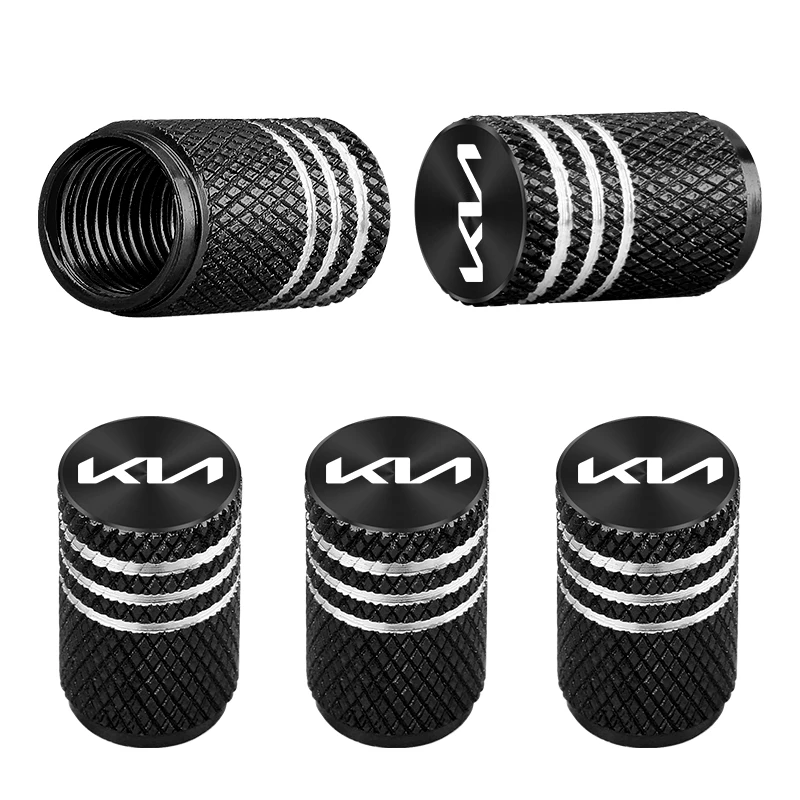 5pcs Car Badges Metal Wheel Tire Valve Cap Covers Auto Accessories For Kia Rio Ceed Sportage Cerato Soul Sorento Picanto Optima