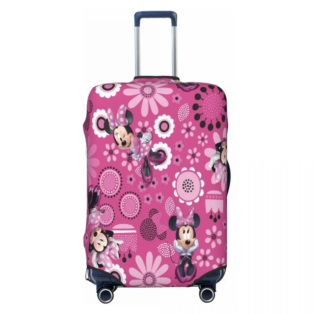 

Minnie Mouse Flower Travel Luggage Cover Washable Cartoon Suitcase Cover Protector Fit 18-32 Inch