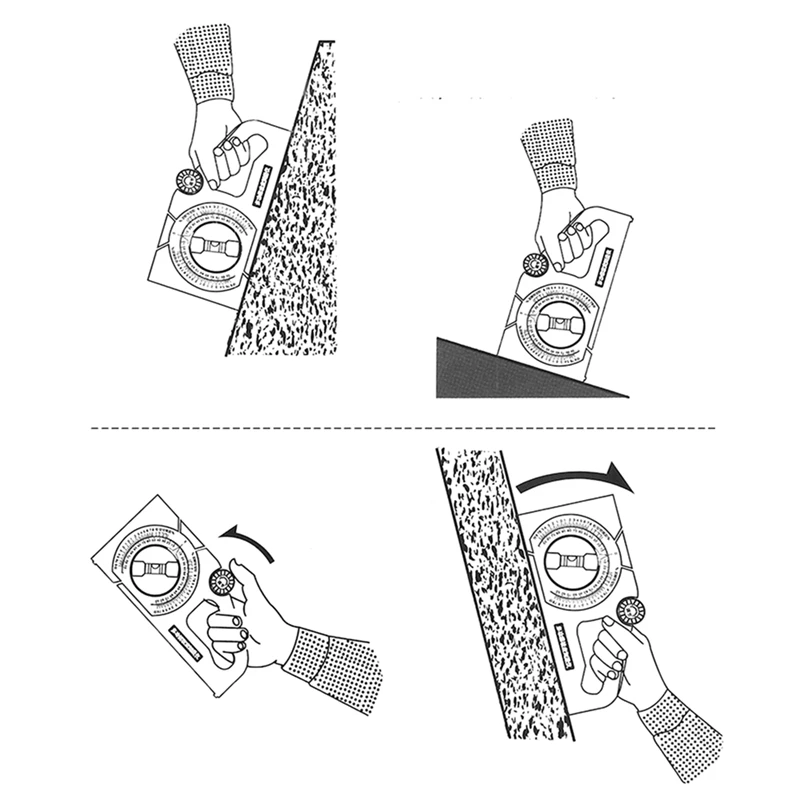 AB47-Slope Measuring มัลติฟังก์ชั่น Goniometer เครื่องมือวัดเครื่องมือ