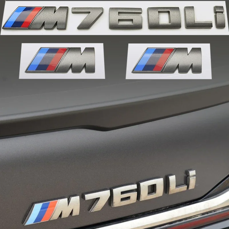 For BMW M 5.5cm Sticker M135I M240D M340I M550D M440D M135D M760LI M140D Modified Digital Displacement Standard ABS Rear Logo