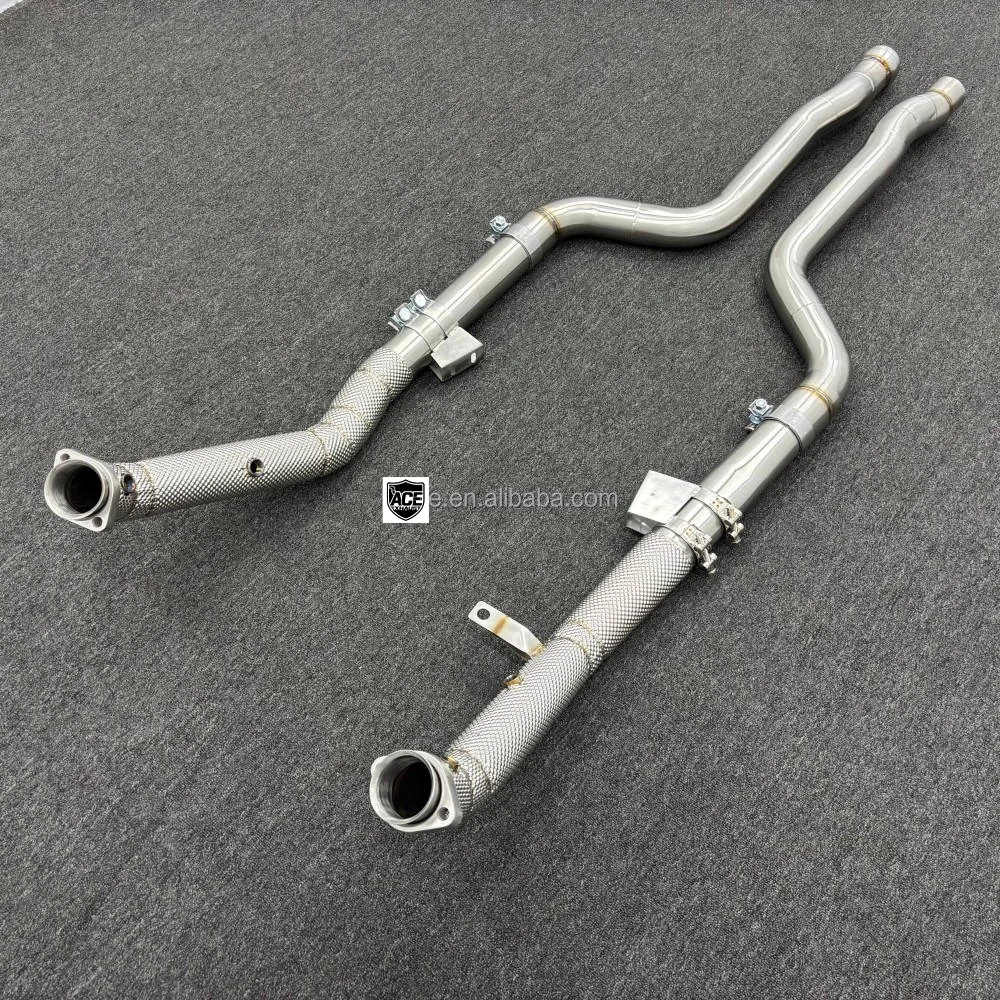 Hochleistungs-Downpipe für Mercedes Benz CLS63/CLS63S AMG 2007-2017 CLS550 mit individueller Präzisionsschweißung des Auspuffes – Detail 7