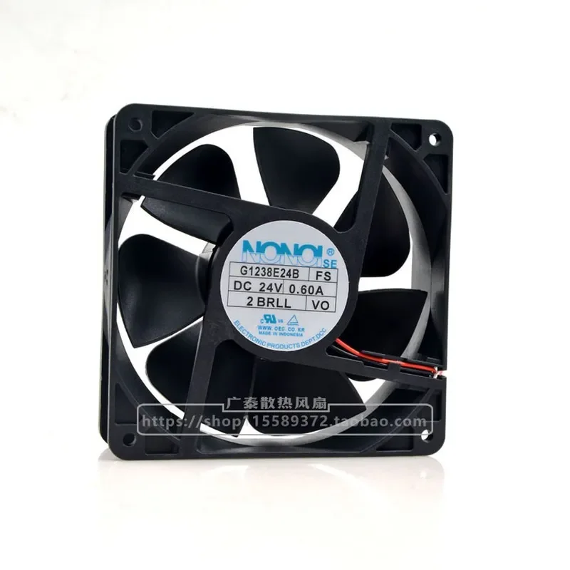 for NONOI G1238E24B 24V 0.6A 12038 12CM Inverter Fan Large Air Volume Cooling Fan