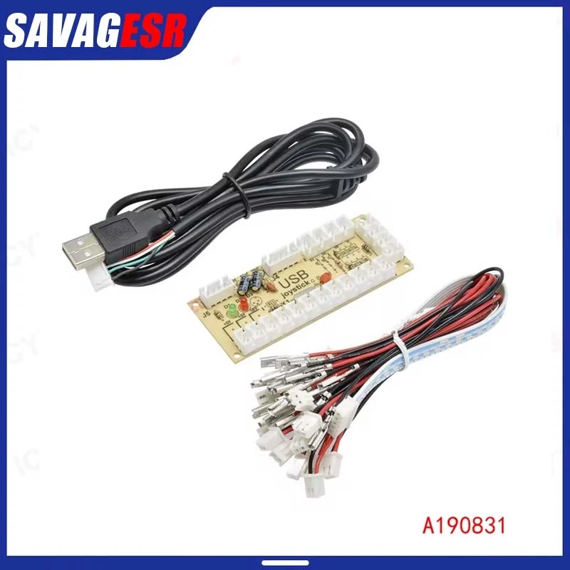 PC USB encoder to joystick zero delay arcade joystick circuit board control module, suitable for 2-pin MAME DIY set