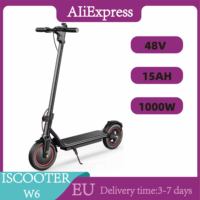 iSCOOTER W6 Electric Scooter Adult 10 Inch Tires E-Scooter for Men 500W 36V 7.8 AH Foldable City EScooter