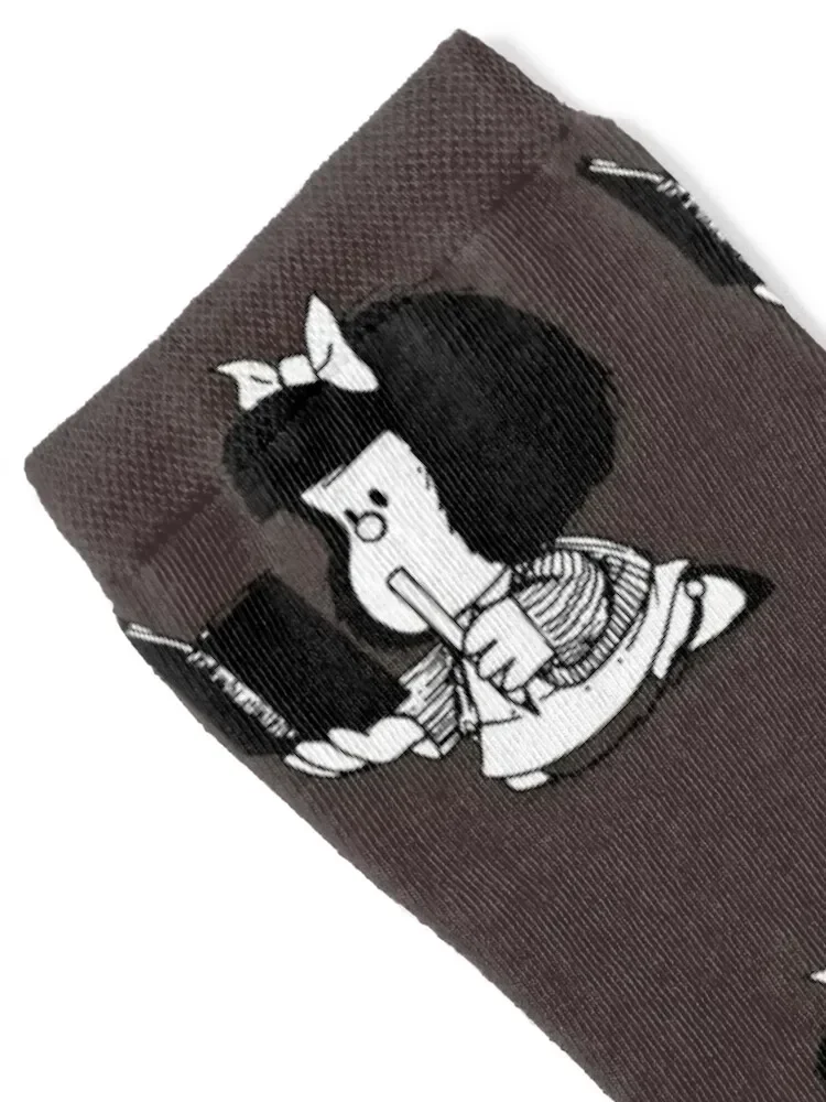 Mafalda Reading Socks basketball luxury Thermal man winter Man Socks Women's