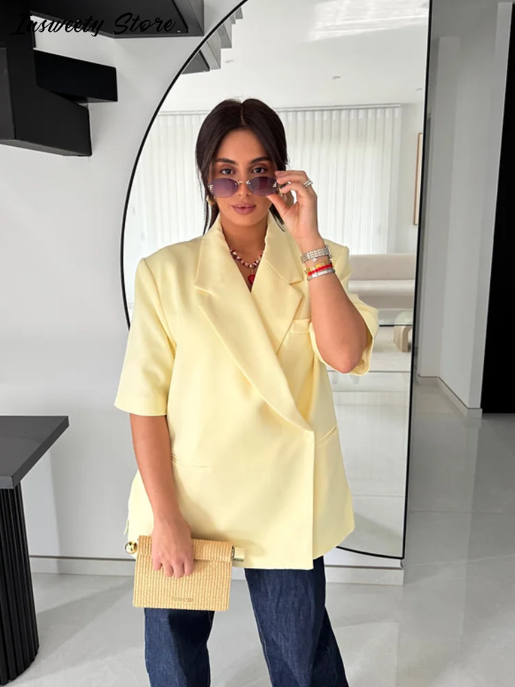 Повседневный однотонный пиджак