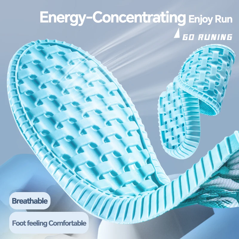 4 шт. спортивные стельки с поддержкой свода стопы, дышащая технология, дизайн, амортизирующая подушечка для обуви, уличная стелька для бега на воздушной подушке
