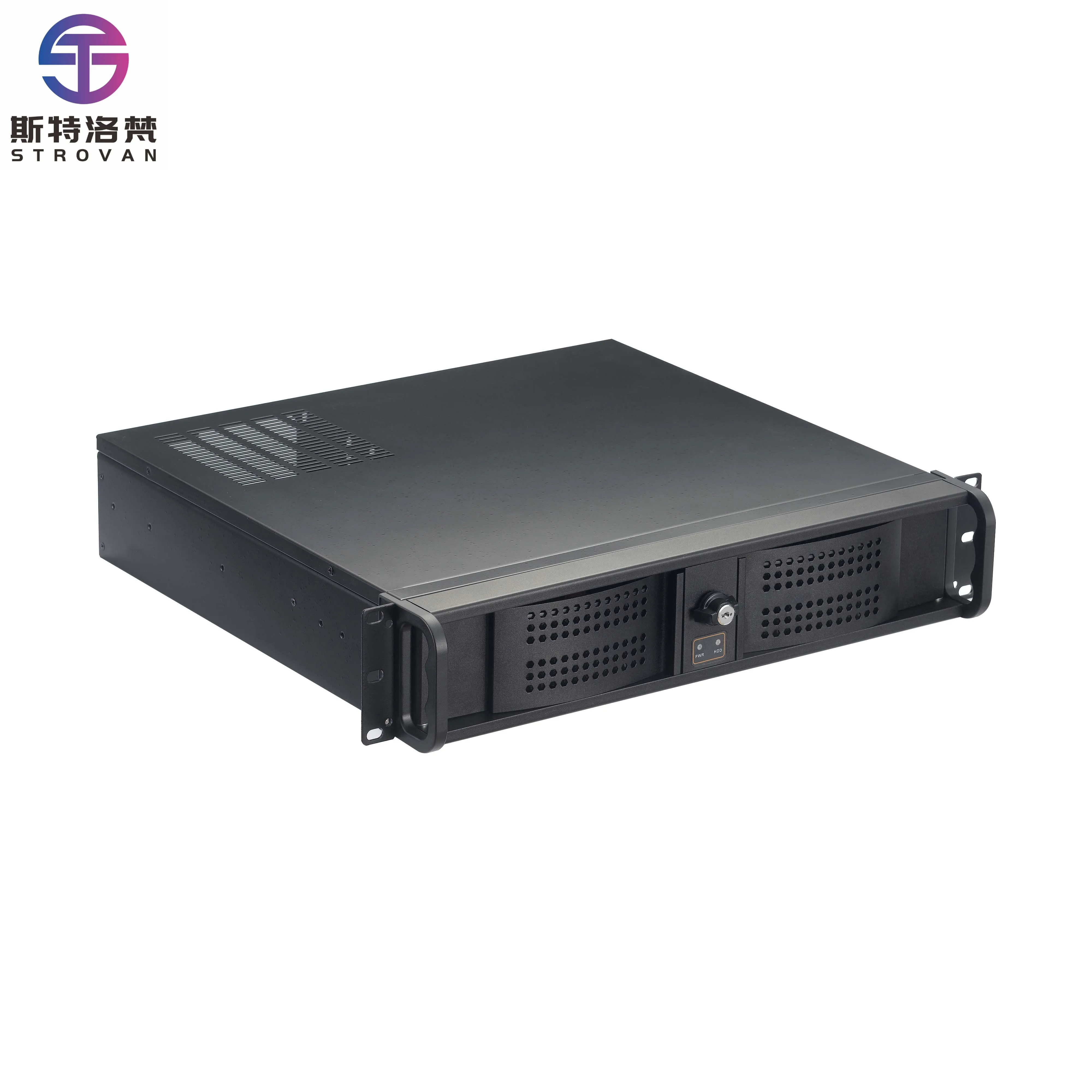 2U Server case  Extrusion Resistance Shake Resistance 19 Inch Industrial 2U