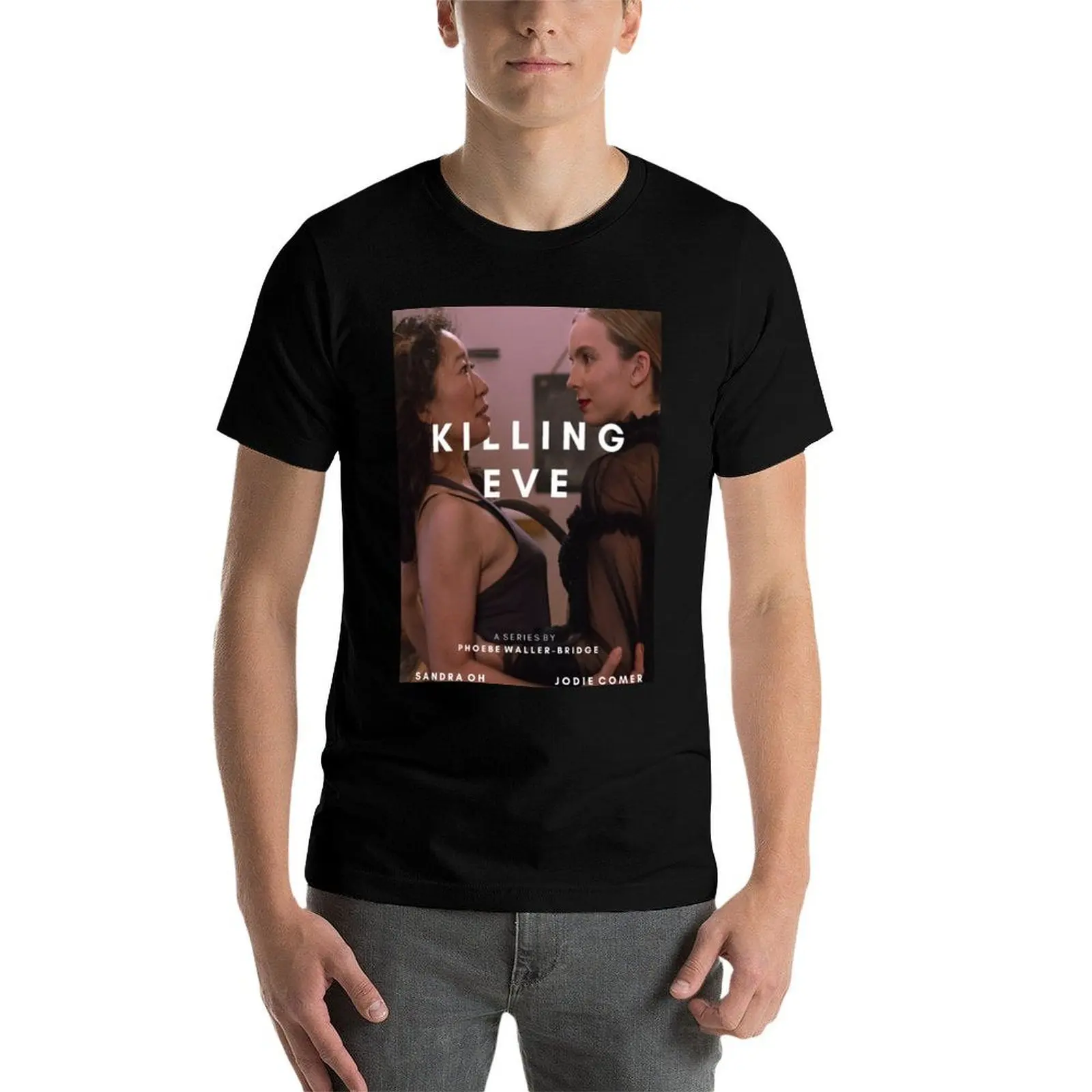 تي شيرت Killing Eve Title Post تي شيرت مضحك مخصص تي شيرت فكاهة داكنة تي شيرت