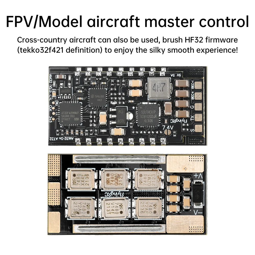 Controlador electrónico de velocidad de Motor sin escobillas 3 ~ 6S AM32, controlador de velocidad de Motor BEC para vehículo aéreo FPV