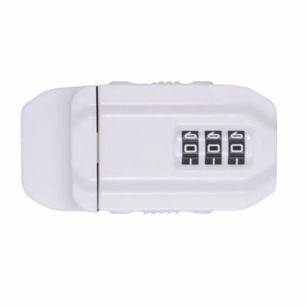 Non Drilling Installation Password Secure Cabinet Lock Keyless Design White Color Anti-Theft Drawer Lock Anti Pry Protection