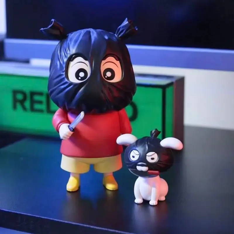 جديد تلوين شين تشان أنيمي الشكل تلوين شين تشان ركوب نوهارا شيرو عمل نموذج لجسم لعبة Kawaii الديكور جمع لعبة الهدايا