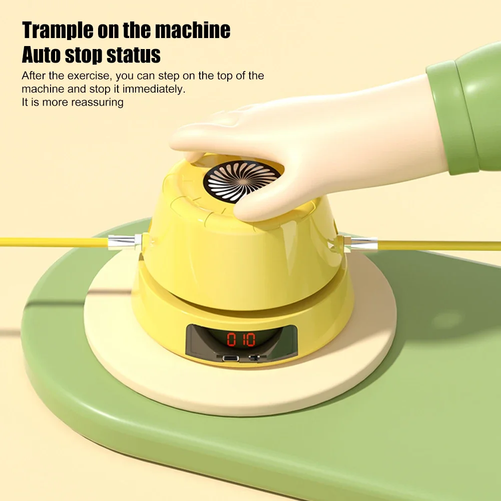 Contador digital elétrico corda máquina de pular corda de pular controle remoto inteligente automático diversão esportes em casa fitness crianças brinquedos