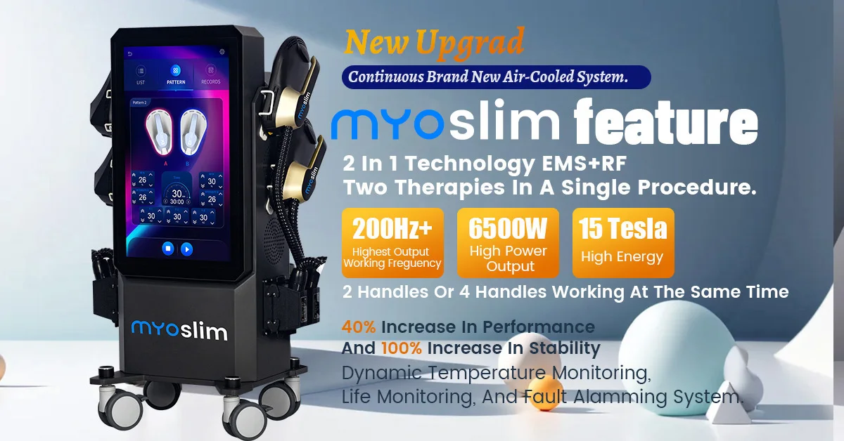 

MYoslim Sculpt Machine 6500W EMS 15Tesla RF Fat Slimming Burning Muscle Stimulation Body Sculpting 15 Electromagnetic Therapy