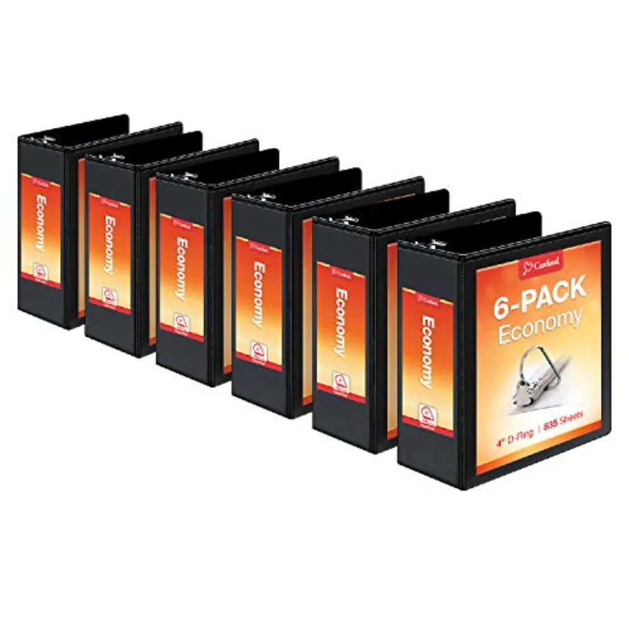 

Economy -Rg Bders " Slant-D Rgs Holds 85 Sheets ClearVue Presentation View Non-Stick Case of 6