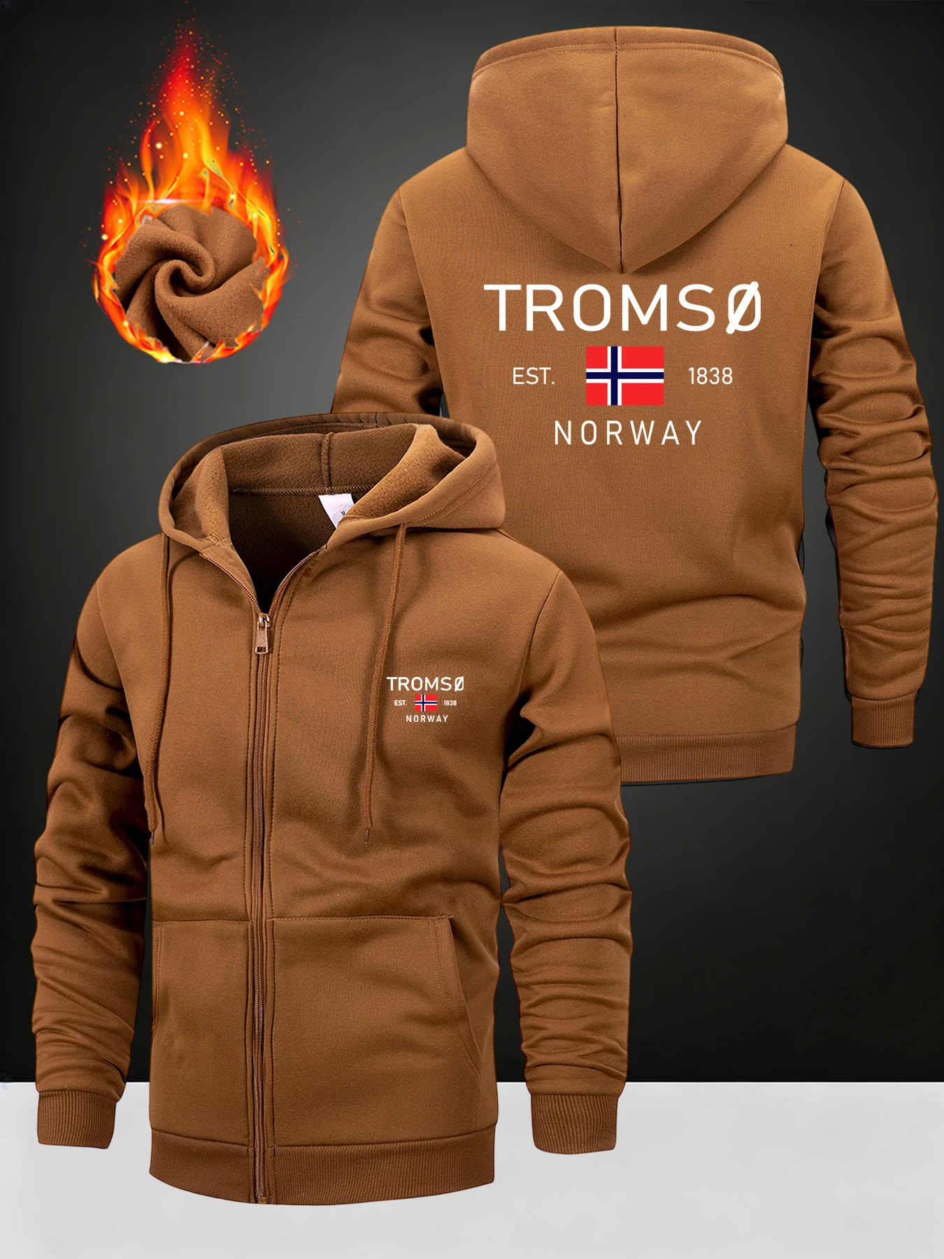 

NORWAY мужские толстовки с принтом, толстовка с длинными рукавами, дизайн на молнии, пальто с капюшоном для мужчин, одежда, спортивная одежда, облегающая повседневная куртка