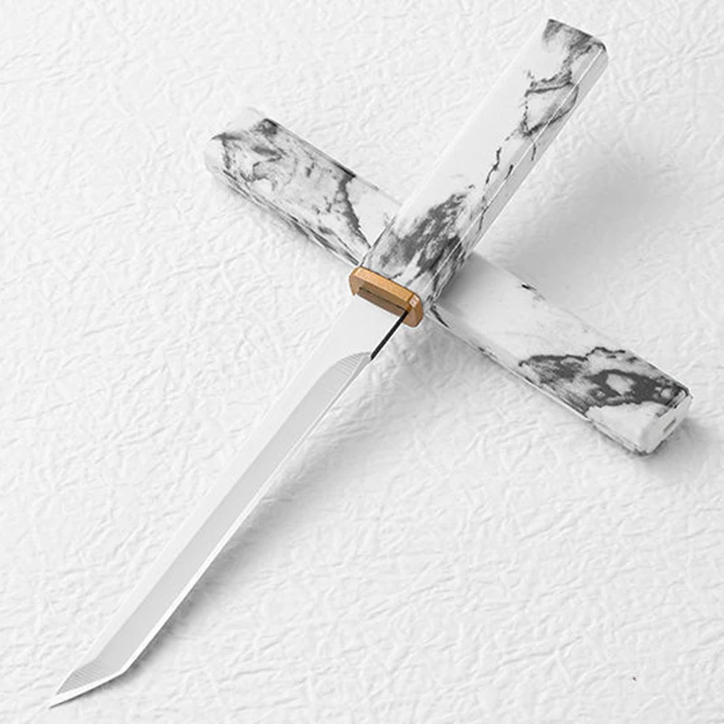 Stainless Steel Utility Knife Kitchen Meat Cleaver Chef Knife Fruit Paring  Barbecue Cutting Fishing Pocket Knife