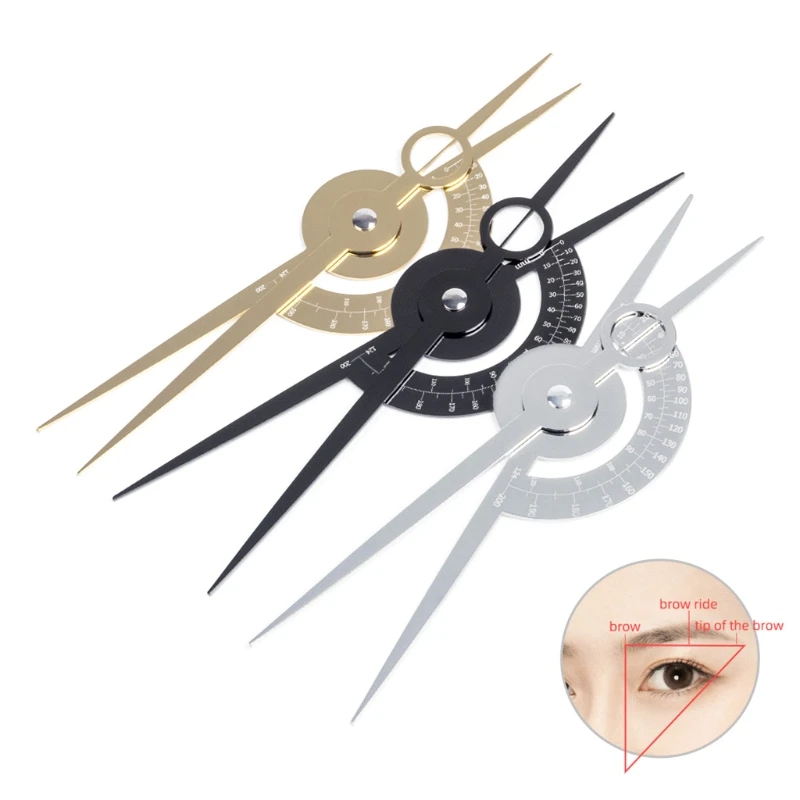 Adjustable Metal Eyebrow Stencil Randomly Color Permanent Makeup Tool Dropship