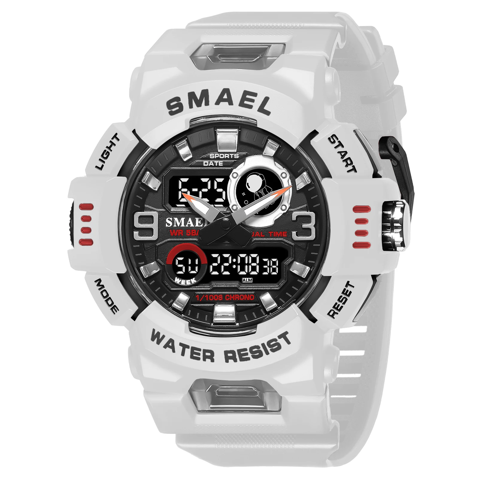 

SMAEL Sport Watches Digital Watch LED 50m Waterproof Military Wristwatch Male Clocks 8063 Mens Watches Stopwatches Alarm Clock