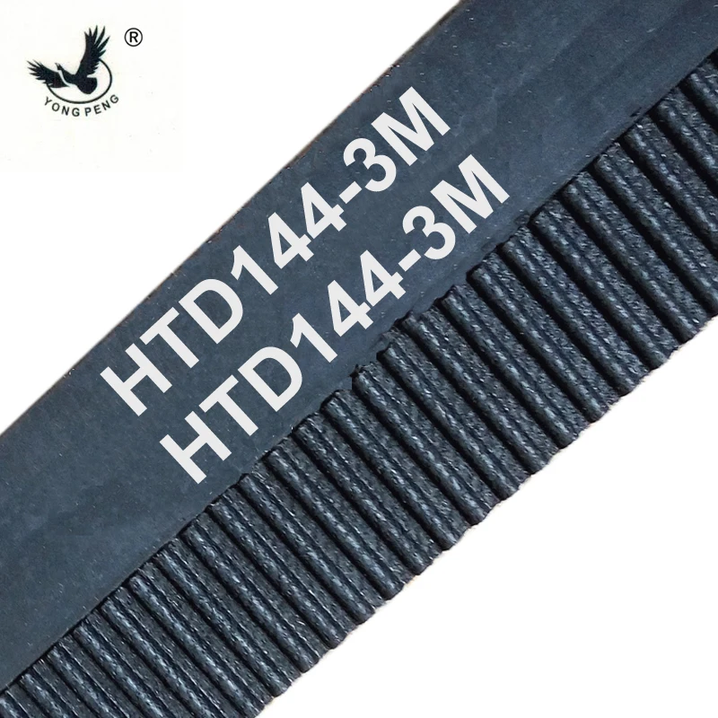 10 Pieces/Pack 144 HTD3M 6 Timing Belt Teeth 48 Width 6mm Length 144mm Rubber Closed-Loop 144-3M-6 High Quality HTD 3M S3M CNC