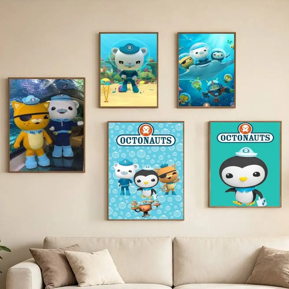 The Octonauts E-Expedition Poster Waterproof Wall Art Sticker For Bar Living Room Vintage Decor High Quality Print Gift