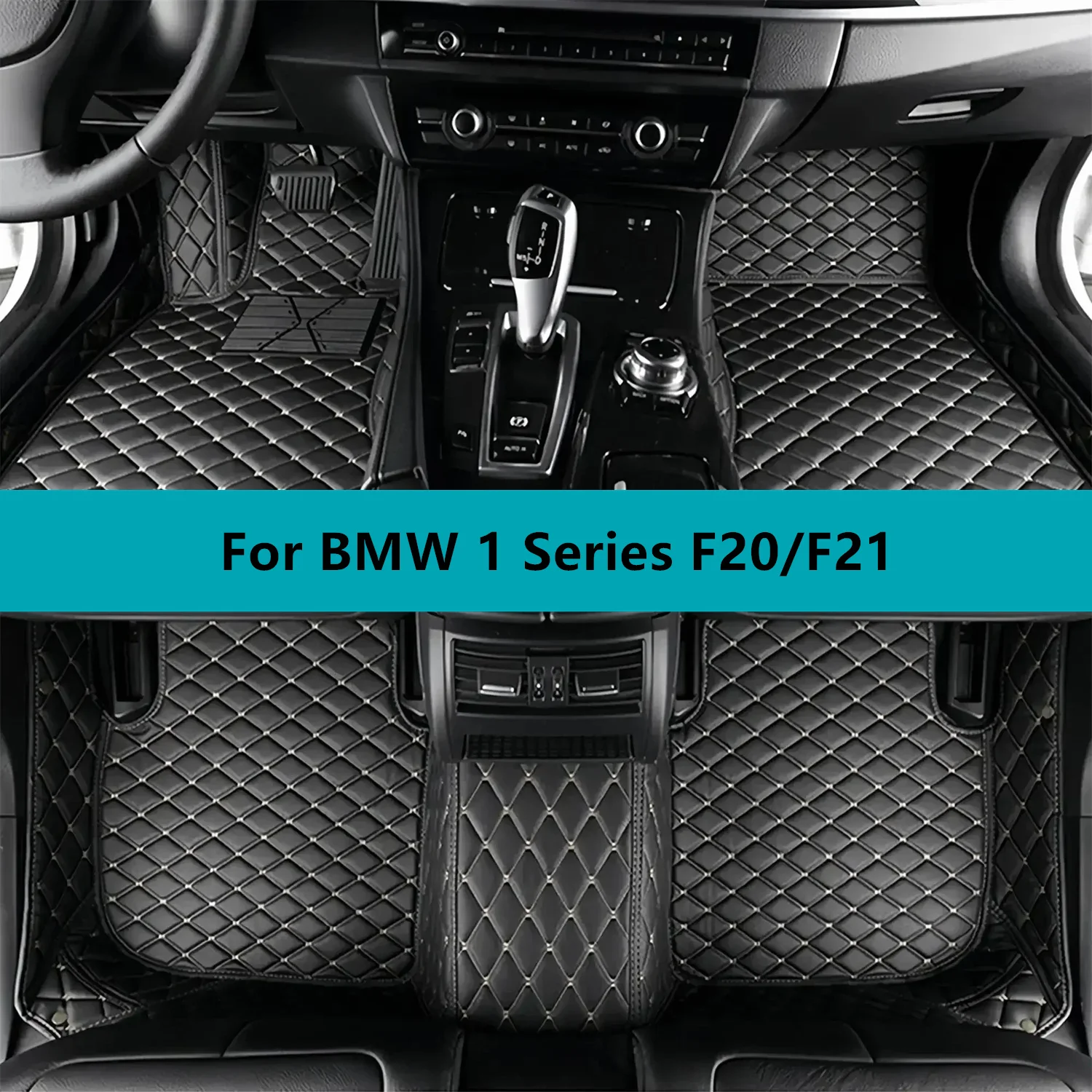 

Car Floor Mats For BMW 1 Series F20/F21 2017 2018 2019 2020 Full Set Leather All Weather Waterproof Car Floor Mats