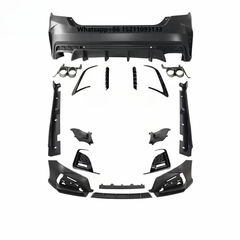 Sturdy PP Plastic OEM Fit Yofer Body Kit Front Rear Bumper Side Skirts Sport Universal Fit Car Auto Guard