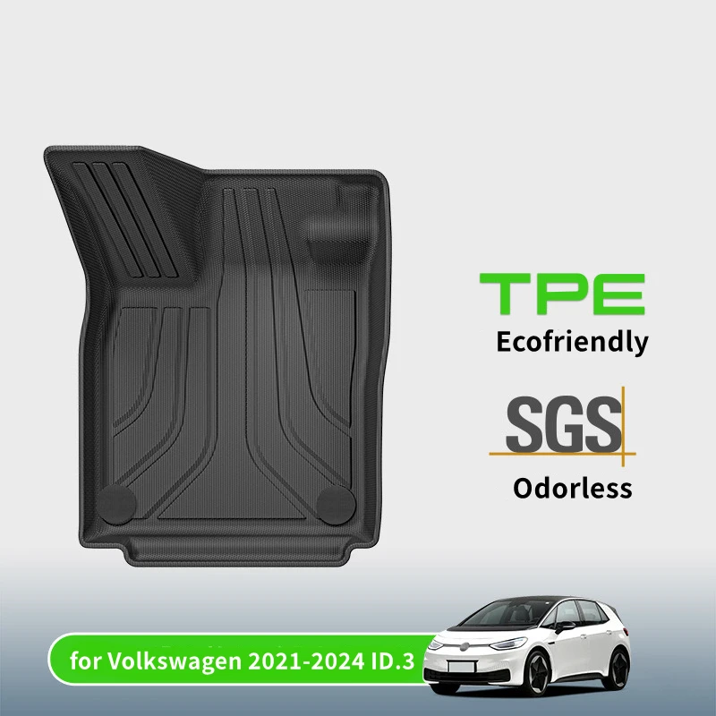 

Car Trunk Mat TPE Car Floor Mat for Volkswagen 2021-2024 ID.3 VW All Weather Anti-Slip Rear Trunk Pad Cargo Liner Anti Dirty Pad