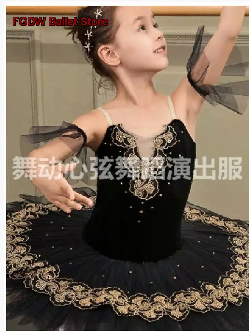 Children's Professional Girls' Dance Costume Sleeping Beauty Tulle Tutu Puffy Skirt Kids