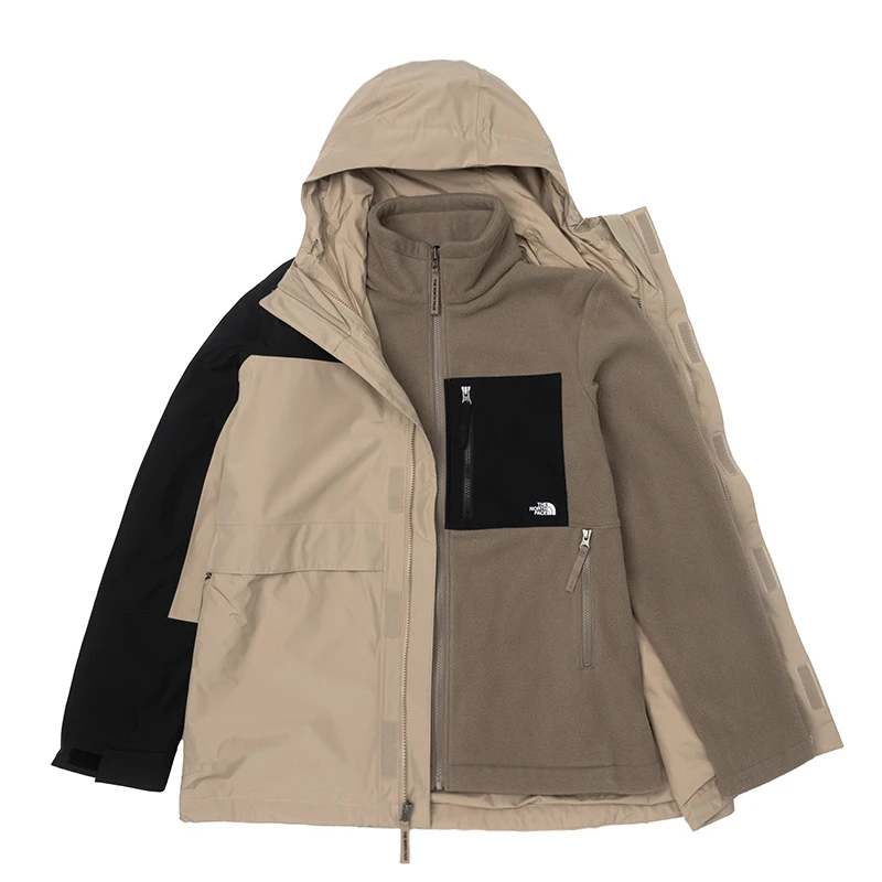 

The North Face Men's Fleece Three-In-One Jacket Outdoor Casual Sports Simple Jacket 89Yxfmo