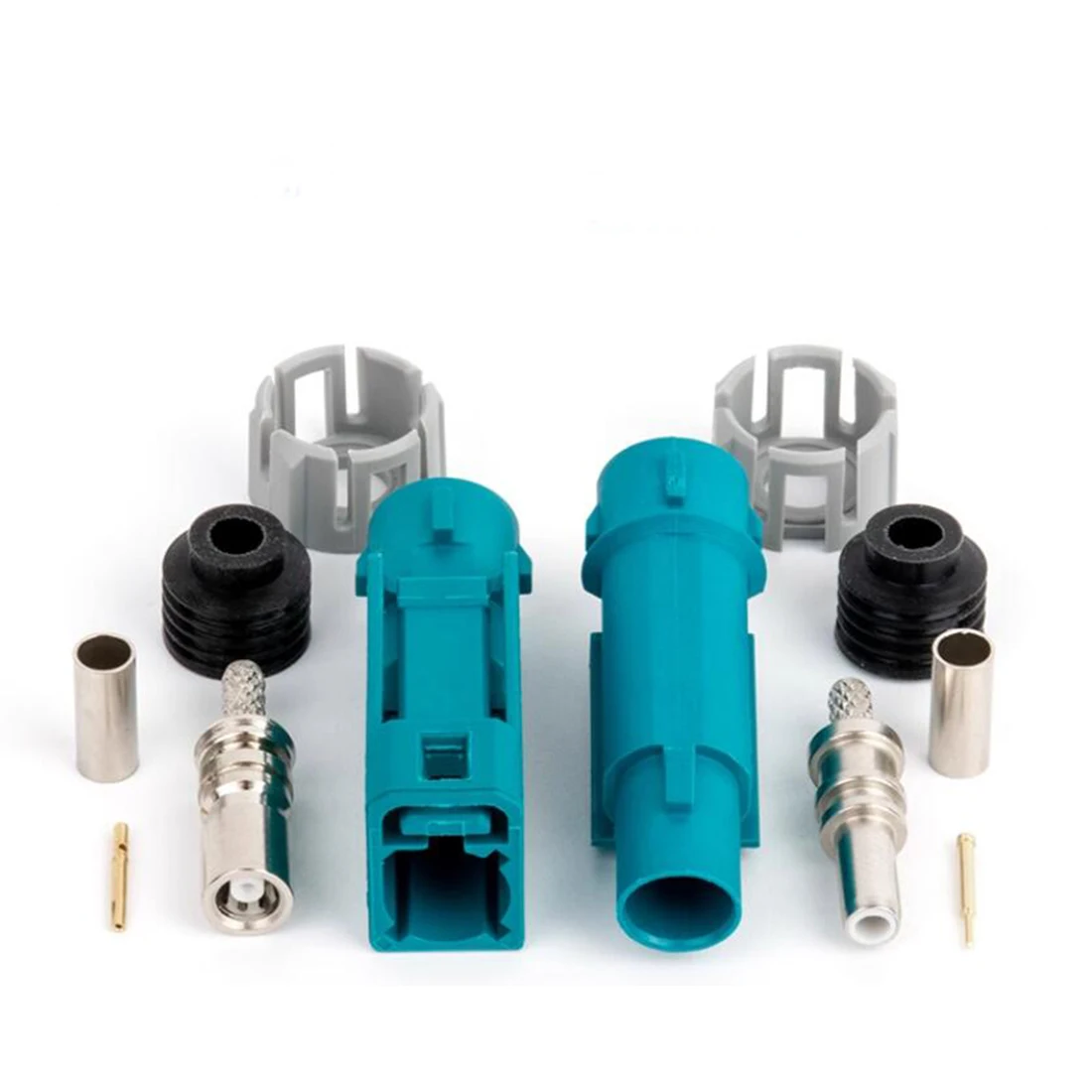 1pc NEW Fakra Z Male Female Plug  Jack Waterproof Connector Universal Water Blue Color for Car RG316 RG174 Cable