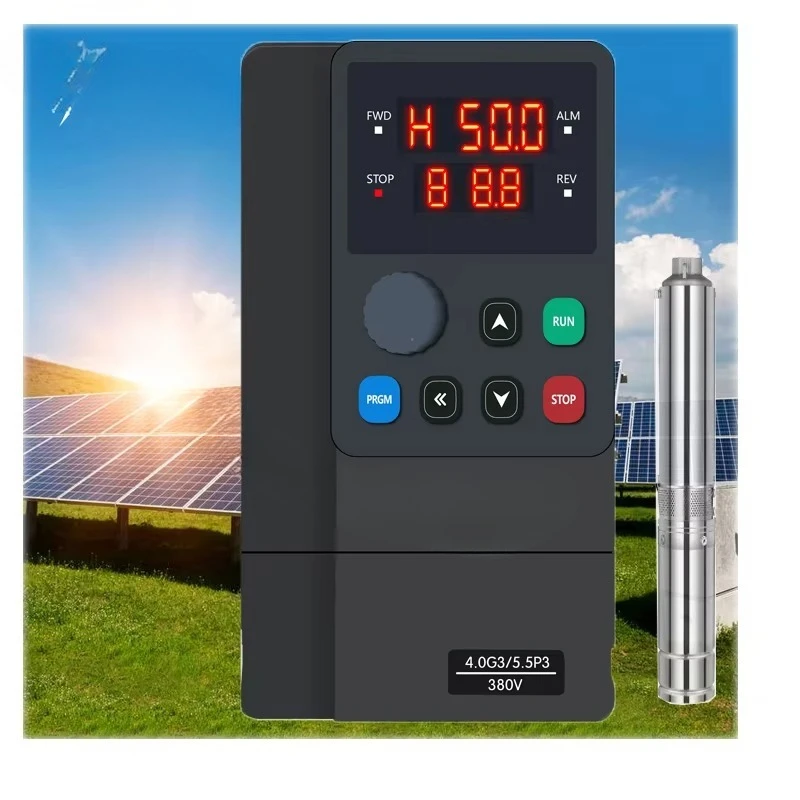 M-driver Solar Water Pump Inverter 3 Phase 380Vac 440Vac 15kw 20hp  MPPT DC to AC VFD Drive