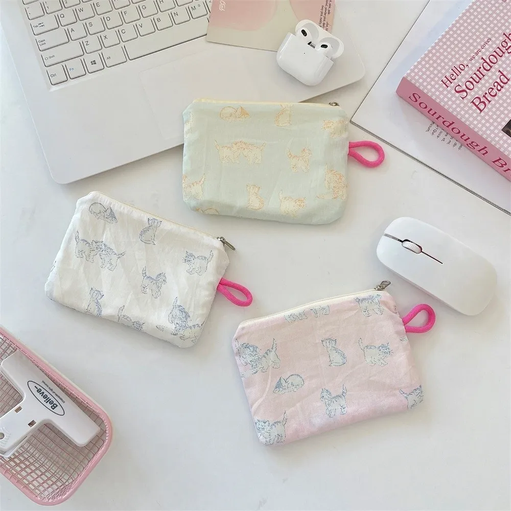 الهدايا الطازجة طباعة عملة المحفظة قماش أكياس تخزين أحمر الشفاه الصغيرة المحمولة حقيبة سماعة الاذن