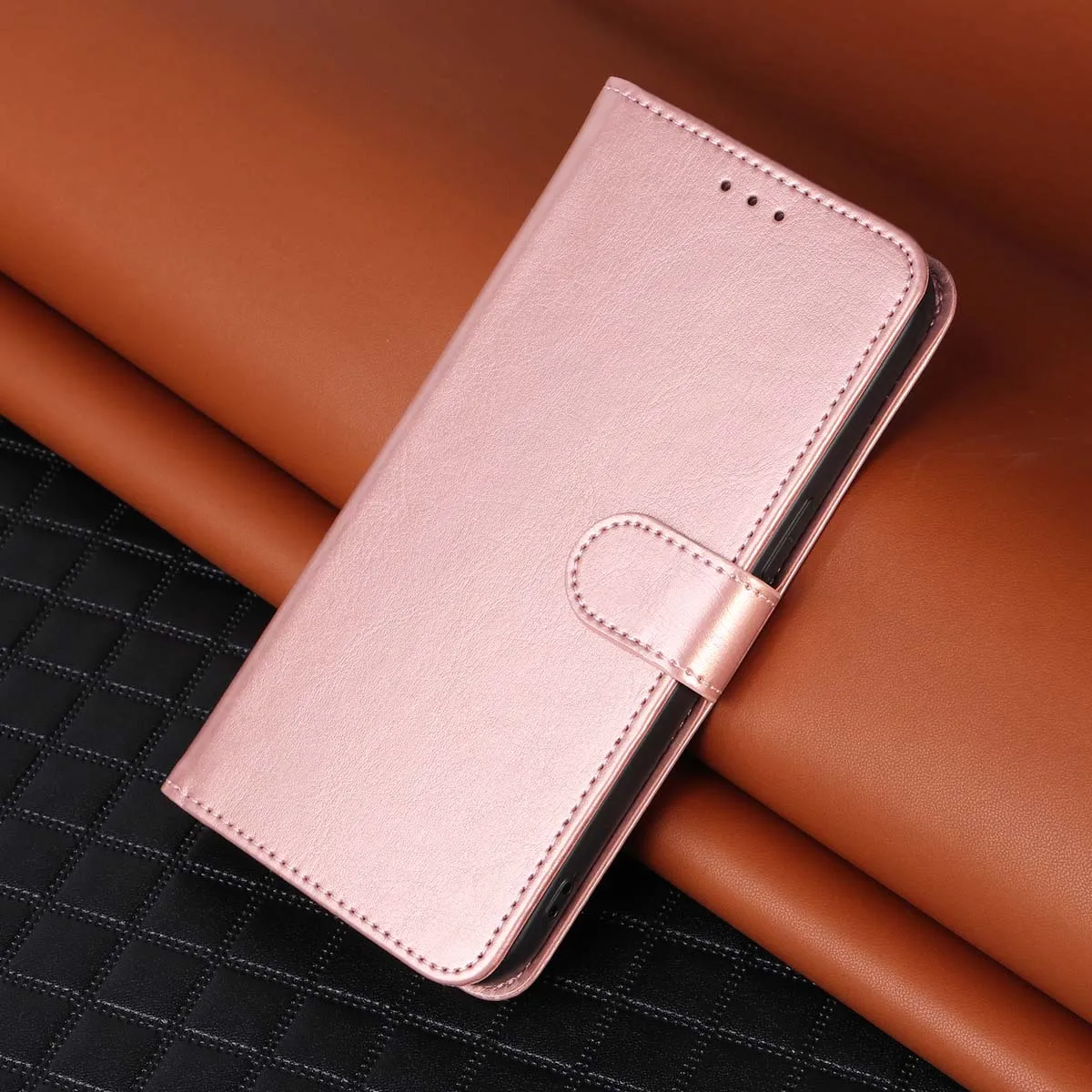 Faux Leather Phone Case for Samsung Galaxy A56 A55 A54 A52 A36 A25 A24 A14 Multifunctional Magnetic Cover With Holder Lanyard view 2