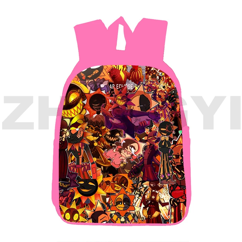 Top Quality Canvas 3D Game Fnaf Sundrop Moondrop Backpack for Teenager Students Girl Cute Anime Rucksack Kindergarten School Bag