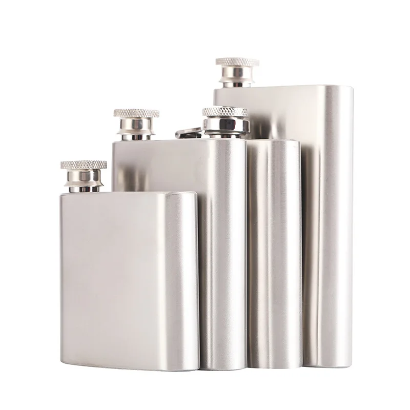 8oz Stainless Steel full-black Hip Flask with Funnel set Pocket Hip Flask gift package Alcohol Whiskey Hip Flask Screw Cap