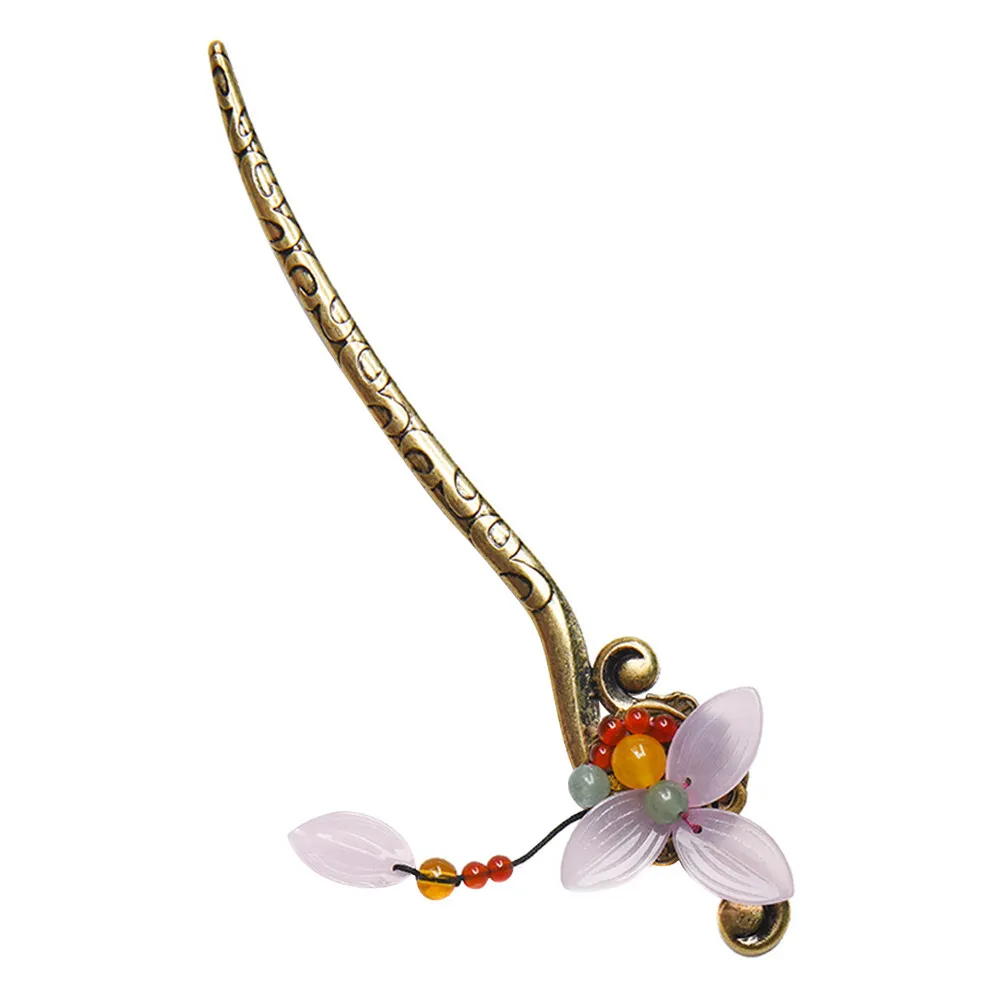 Retro Hair Stick Hairpin Vintage Chinese Hair Chopstick for Women Girls Teens Secure Bun Holding Comfortable Smooth Surface