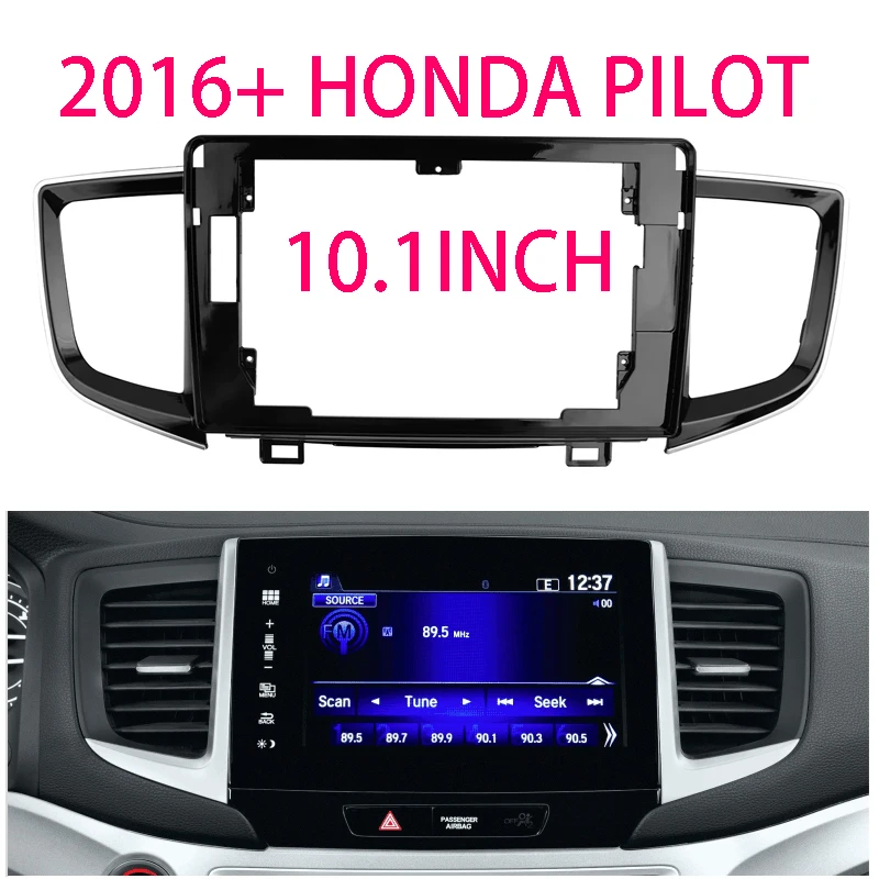 

10.1INCH Car Radio Fascia For HONDA Pilot 2016 + Video Audio Player Install Dash Panel 2 Din Frame Mount Kit