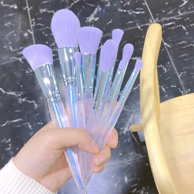 10 Pcs/set Fashion Makeup Brushes Sets Eye Shadow Powder Foundation Highlighter Eyebrow Brush Professional Tool