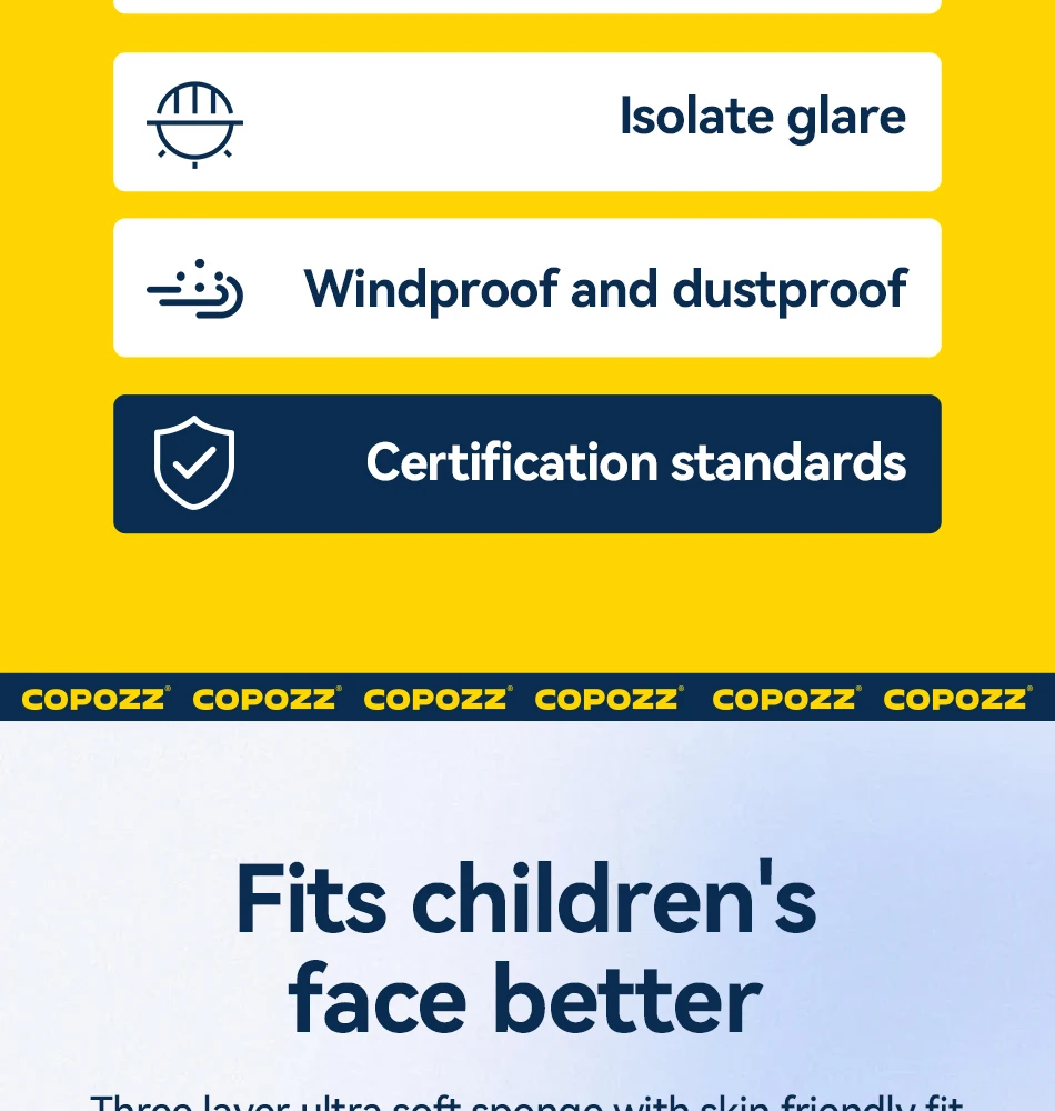 COPOZZ Magnetische Kinder-Skibrille für Kinder, UV400, Antibeschlag-Maskenbrille, Mädchen und Jungen, Snowboardbrille mit personalisierten Trägern – Detail 4