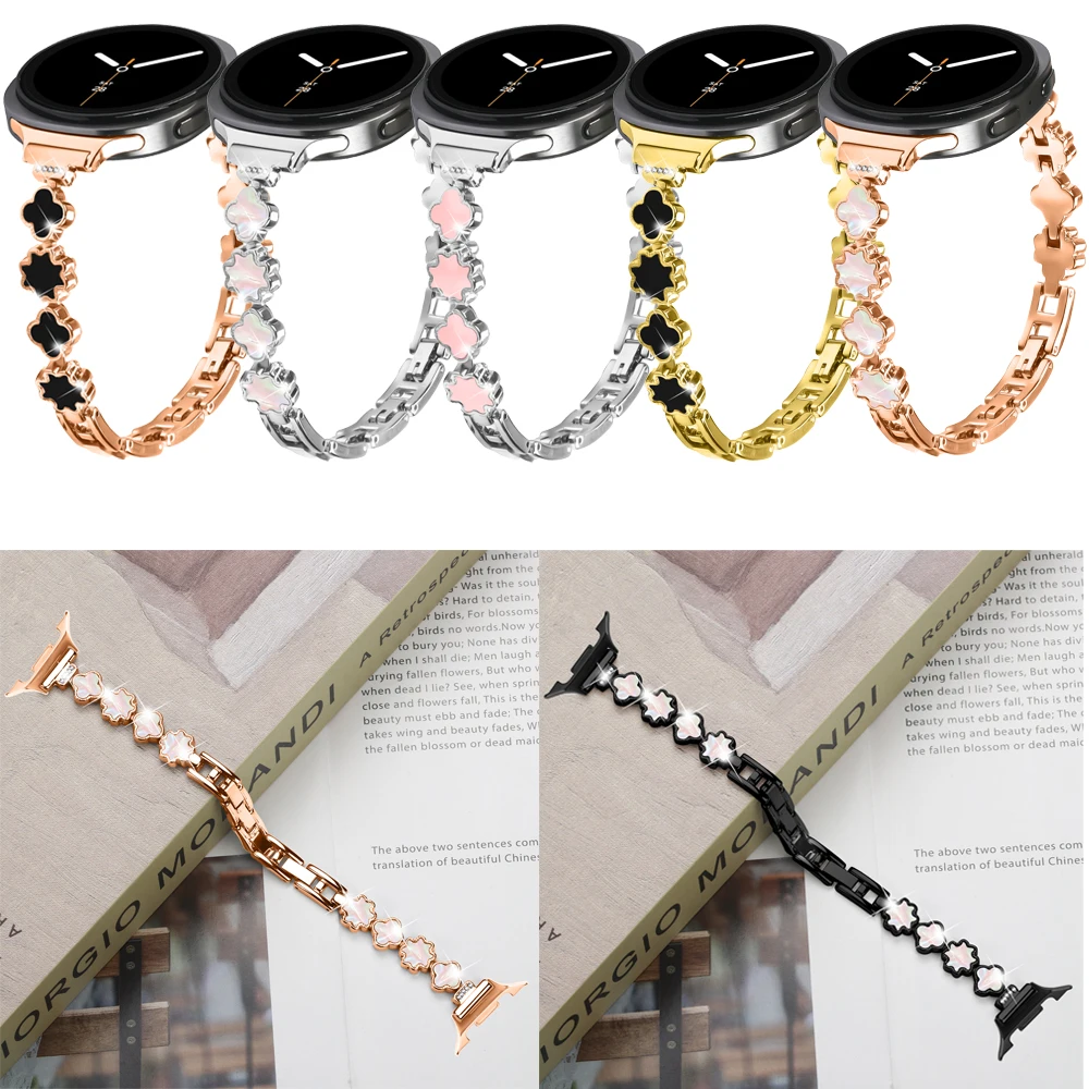 Tali Logam Tanpa Celah untuk Jam Tangan Samsung Galaxy 8 Gelang Klasik 46Mm Gelang untuk Jam Tangan Galaxy 8 40Mm 44Mm Aksesori Gelang