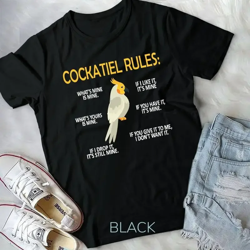 Cockatiel Rules Owner Bird Parrot T Shirt